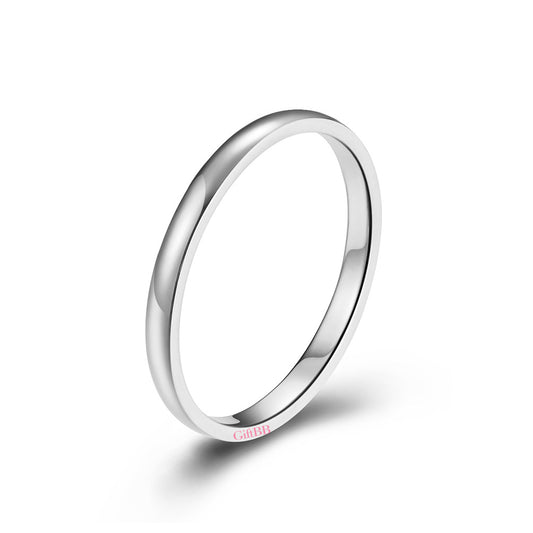 2mm Simple Pinky Ring - GiftBB.com