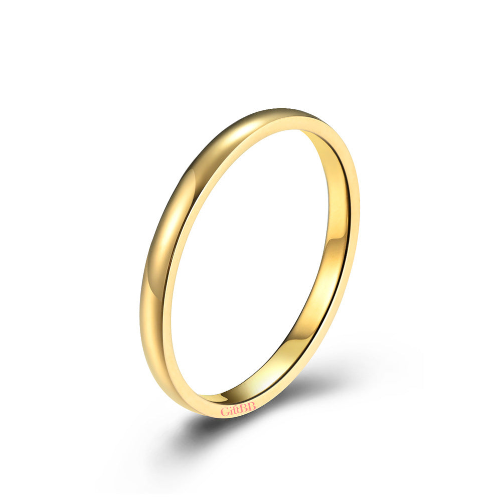 2mm Simple Pinky Ring - GiftBB.com