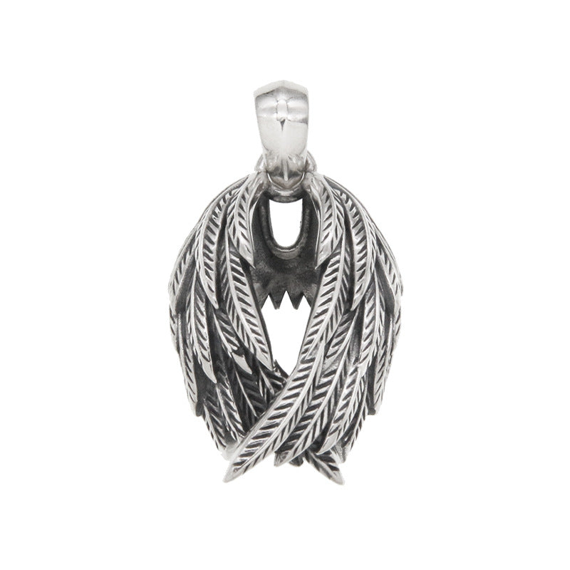 925 Sterling Silver Angel Wings Pendant_1 GiftBB.com
