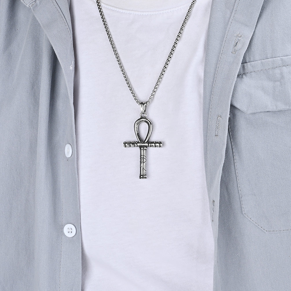 Ancient Egyptian Eye of Horus Ankh Cross Pendant_2 GiftBB.com