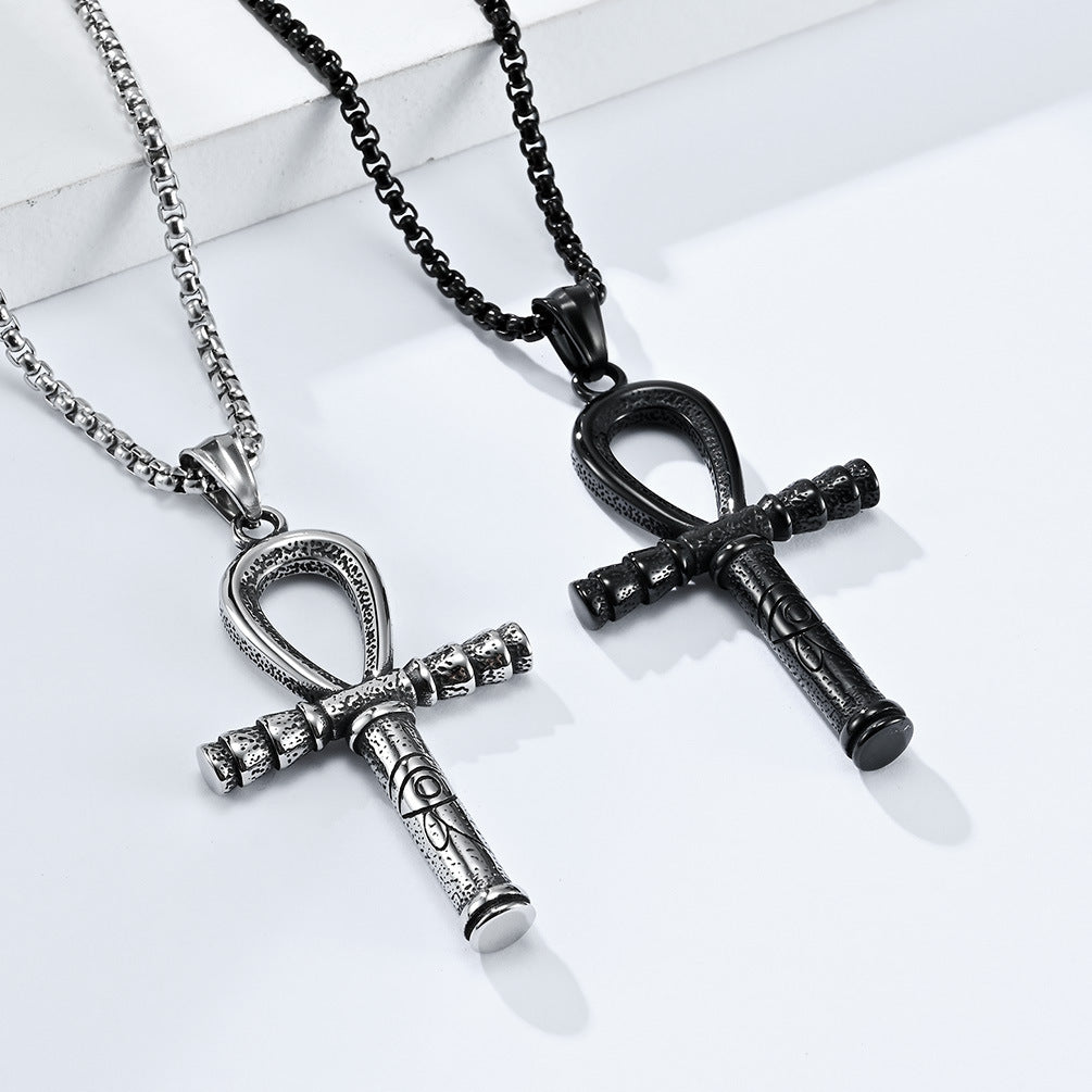 Ancient Egyptian Eye of Horus Ankh Cross Pendant_4 GiftBB.com