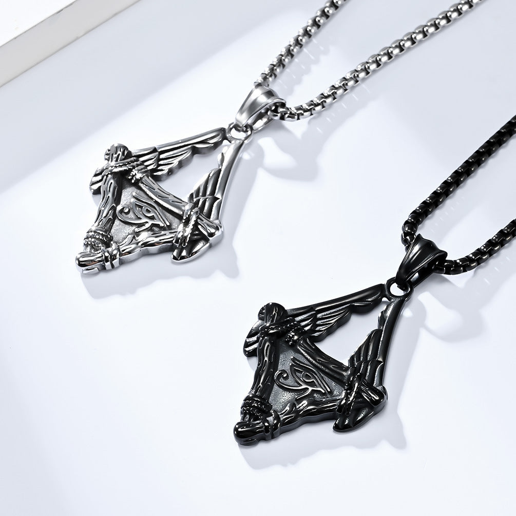 Ancient Egyptian Eye of Horus Wings Pendant_4 GiftBB.com