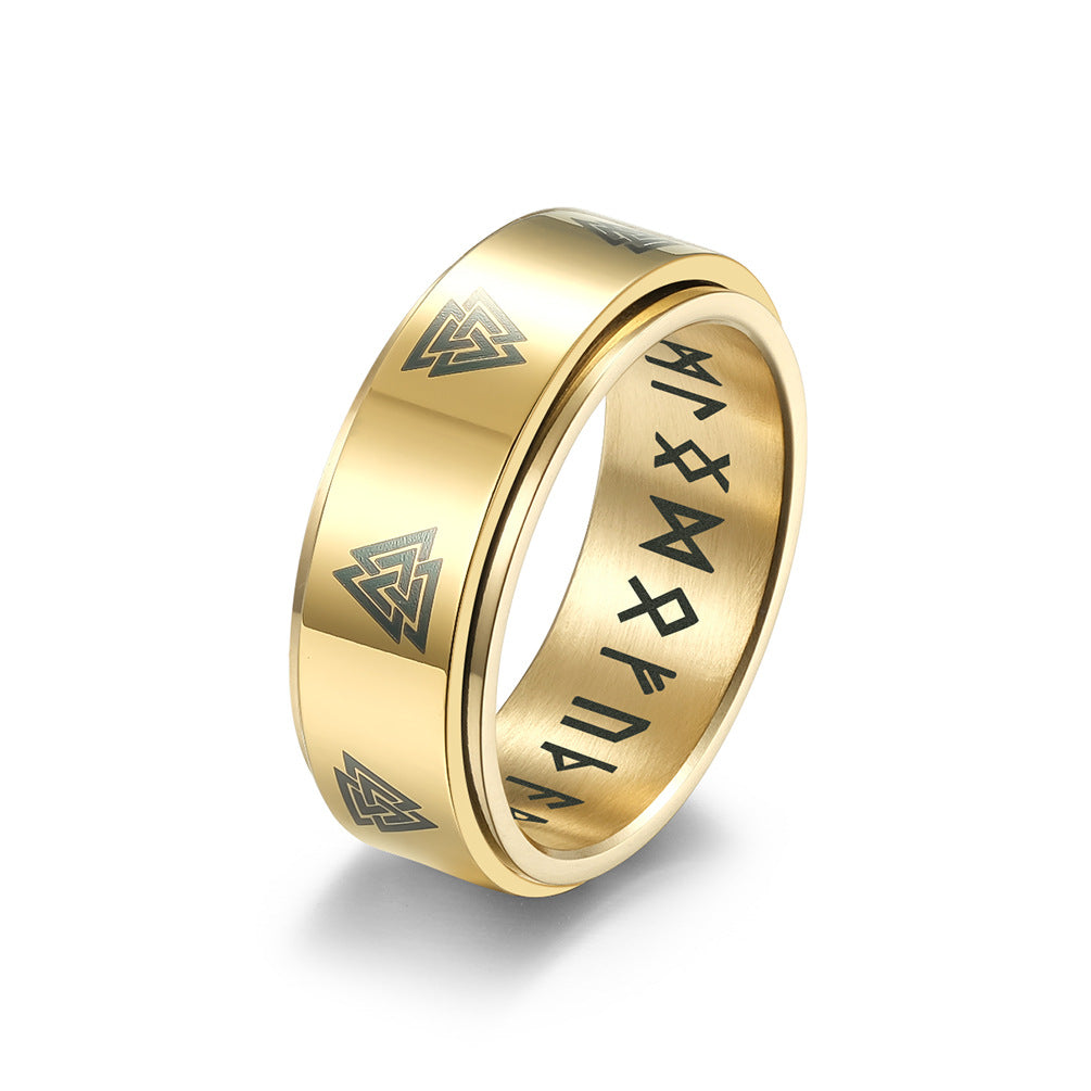 Celtic Eternity Triangle Knot Ring (1) GiftBB.com