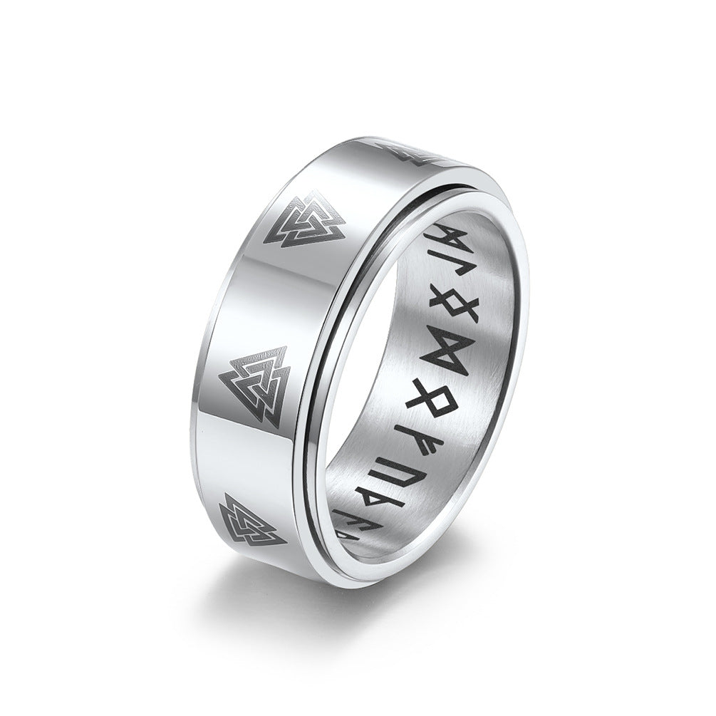 Celtic Eternity Triangle Knot Ring (1) GiftBB.com