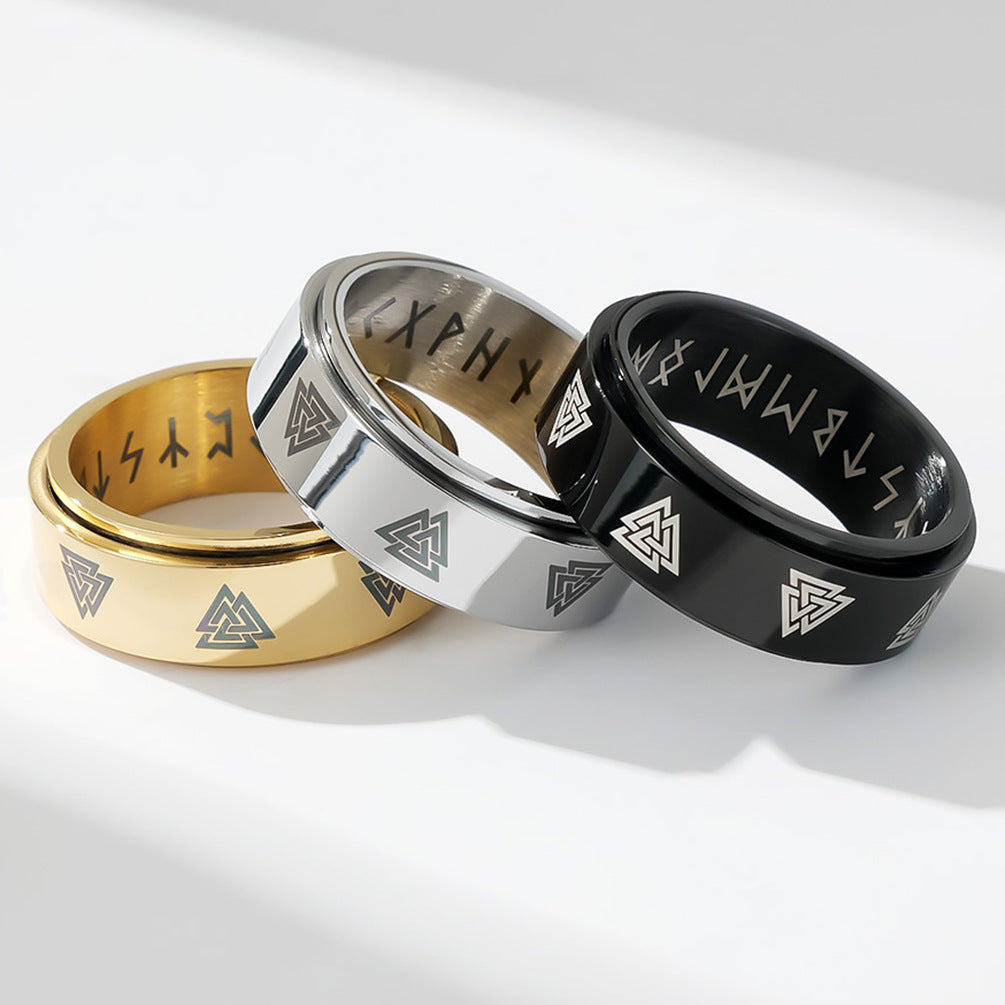 Celtic Eternity Triangle Knot Ring (1) GiftBB.com