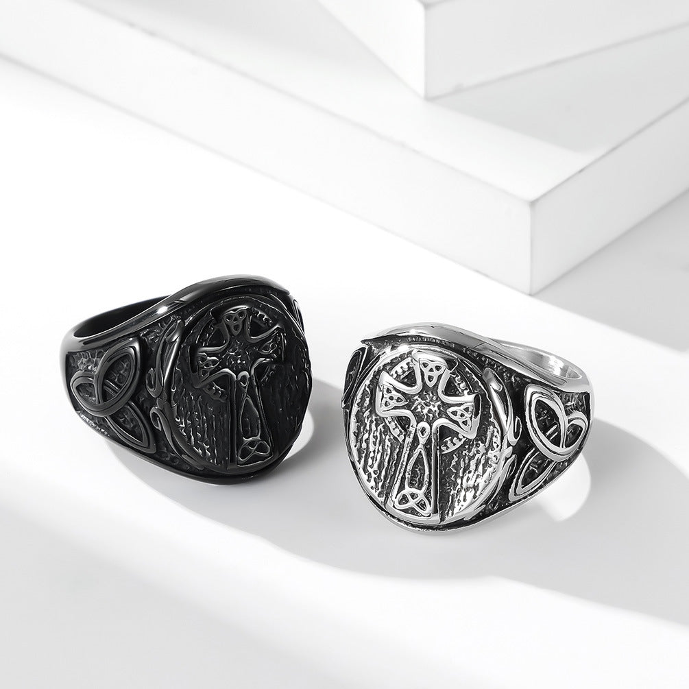Celtic Knot Cross Ring GiftBB.com
