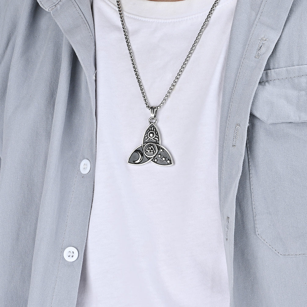 Celtic Knot Sun Moon Star Necklace GiftBB.com