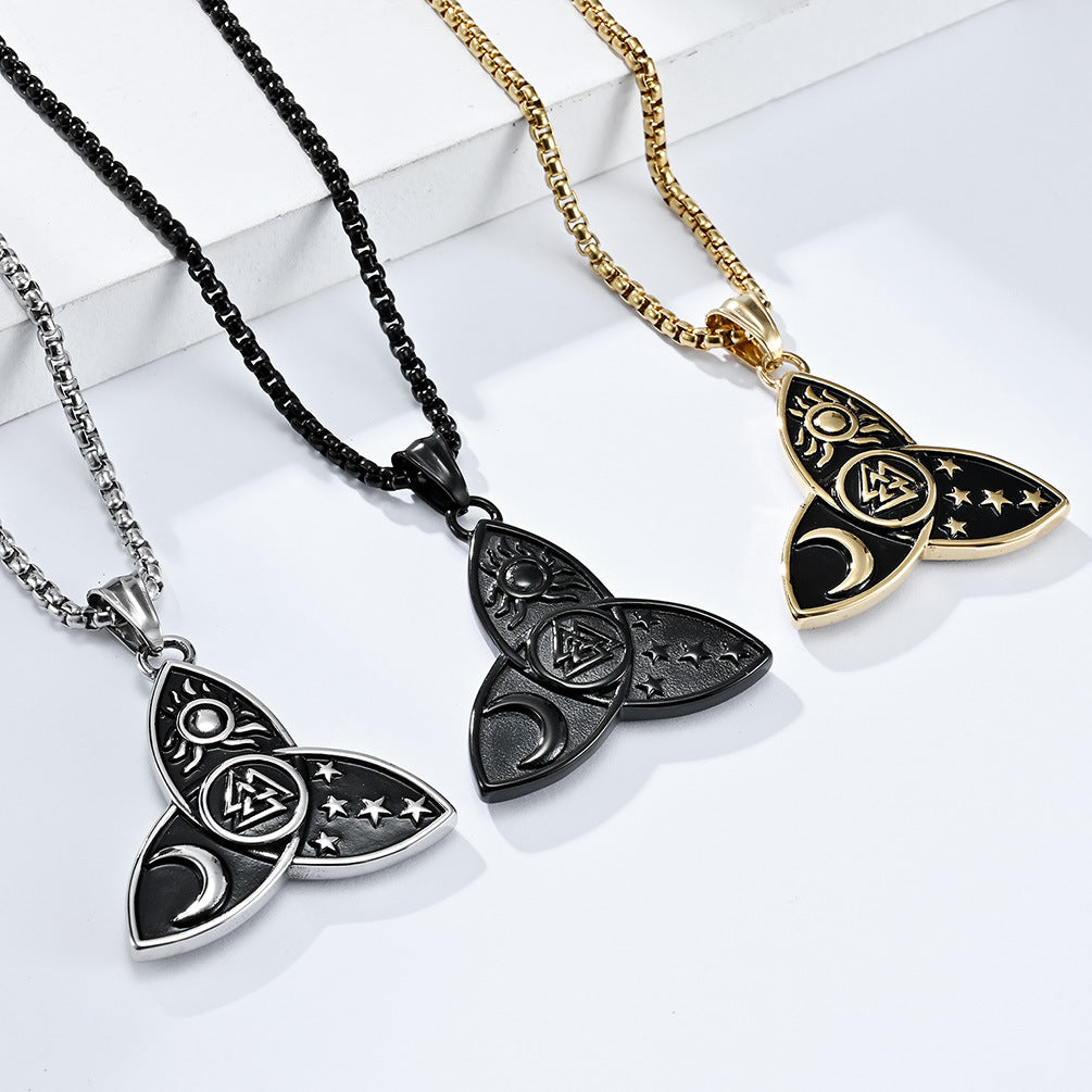 Celtic Knot Sun Moon Star Necklace GiftBB.com