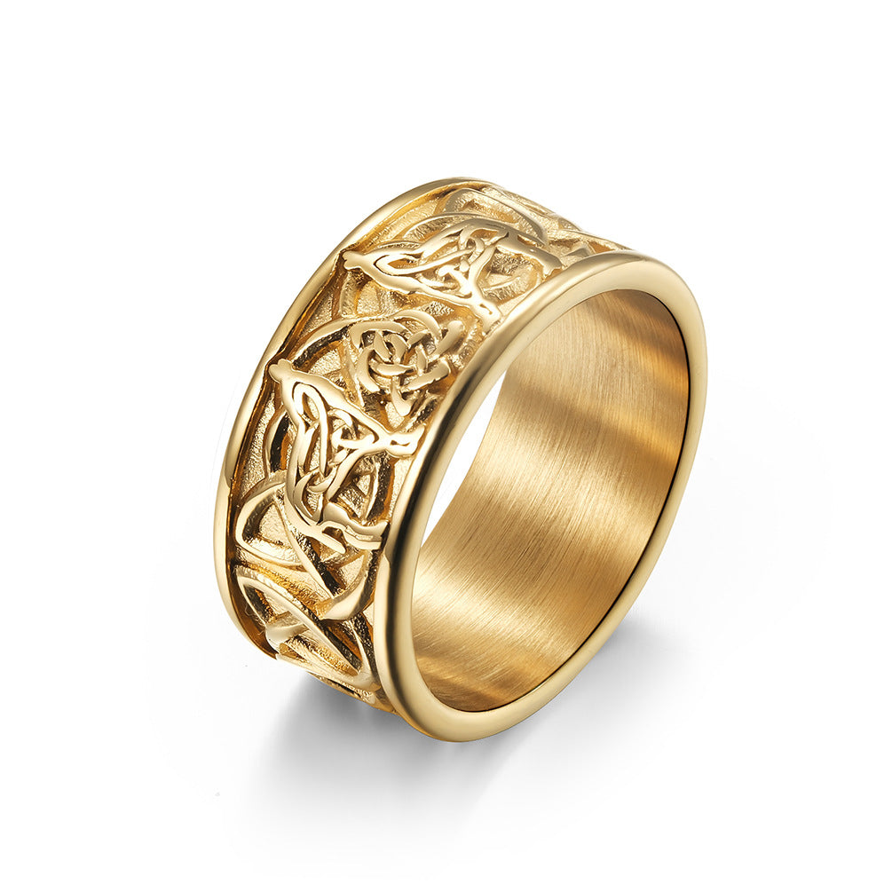 Celtic Knot Wolf Ring GiftBB.com