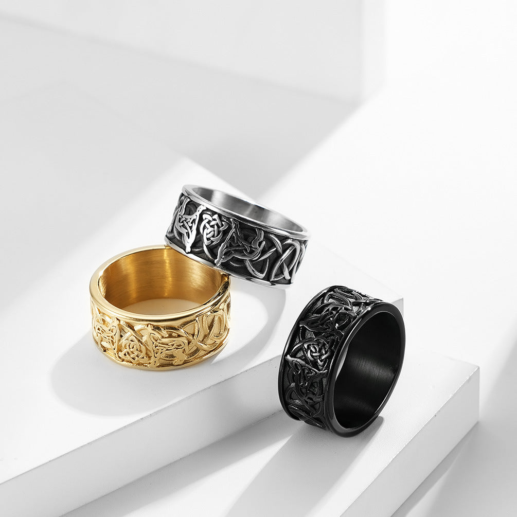 Celtic Knot Wolf Ring GiftBB.com