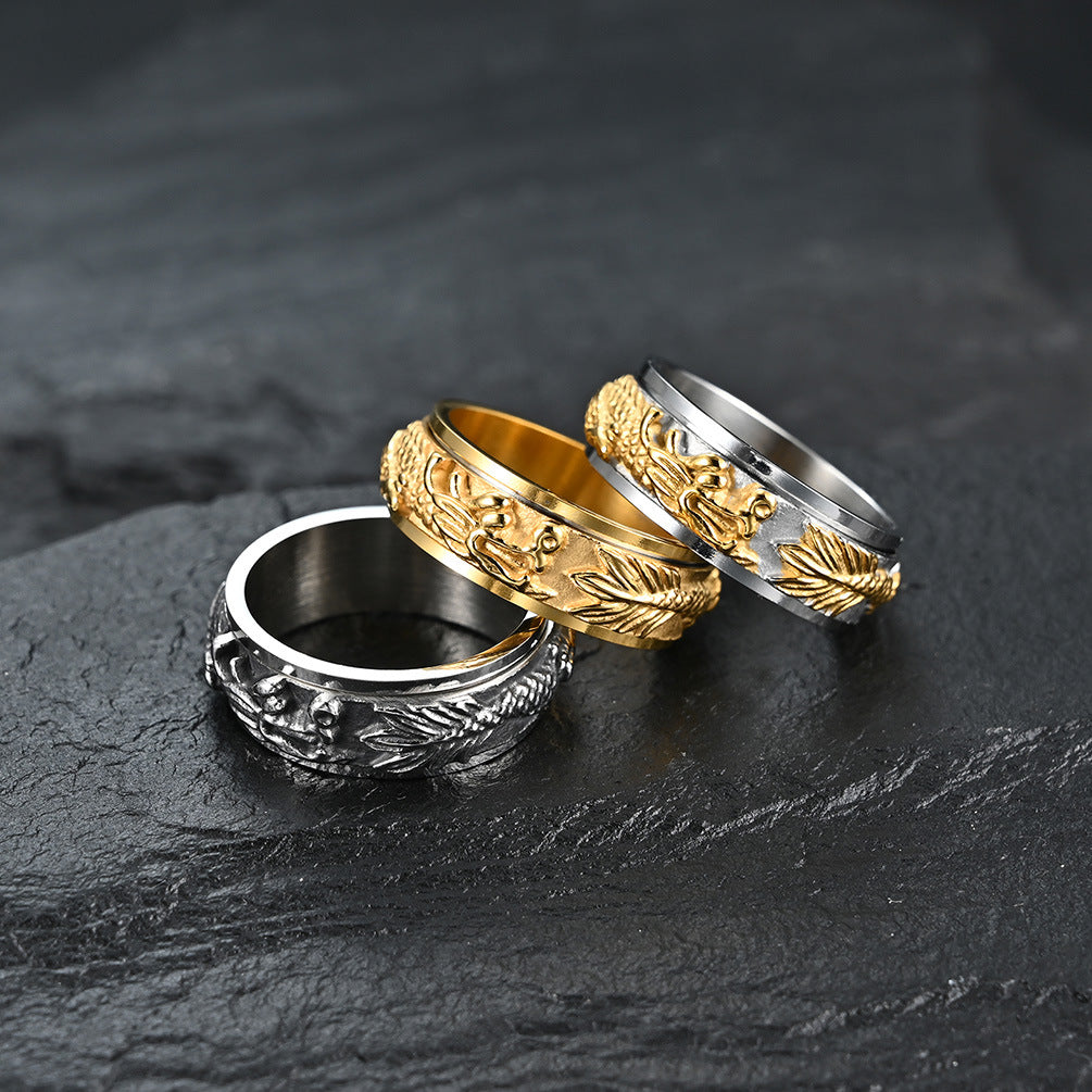 Chinese Dragon Spinner Ring GiftBB.com