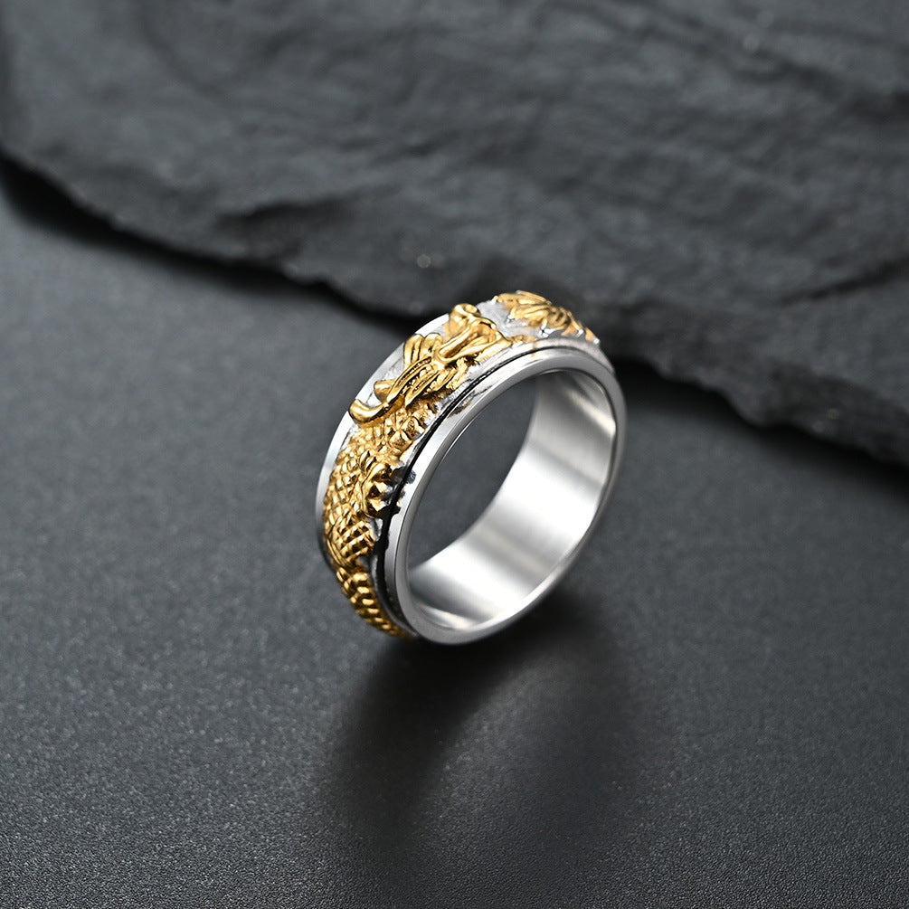 Chinese Dragon Spinner Ring GiftBB.com