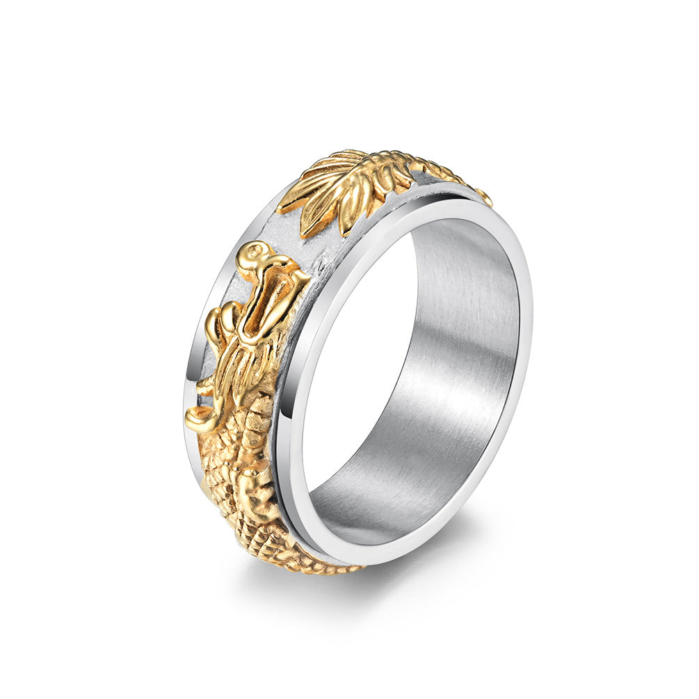 Chinese Dragon Spinner Ring GiftBB.com