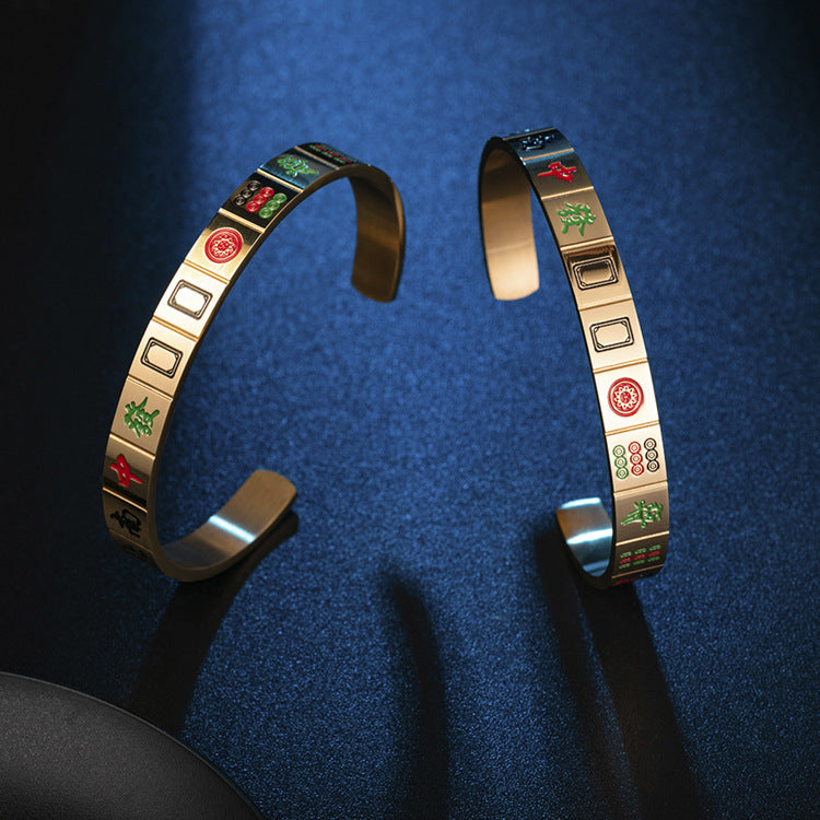 Chinese Mahjong Bracelet GiftBB.com