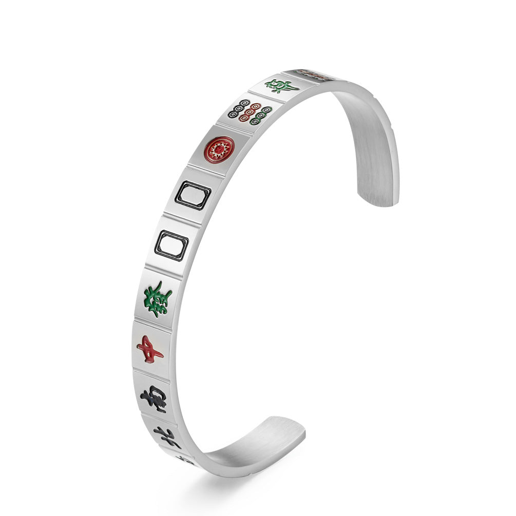 Chinese Mahjong Bracelet GiftBB.com
