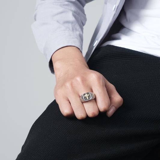 Cracked Cross Ring GiftBB.com