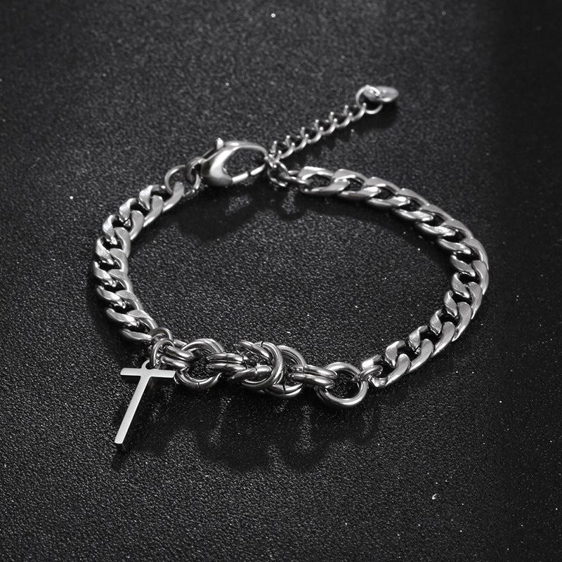 Cross Titanium Steel Bracelet GiftBB.com
