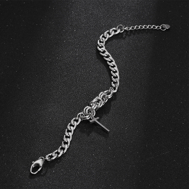 Cross Titanium Steel Bracelet GiftBB.com