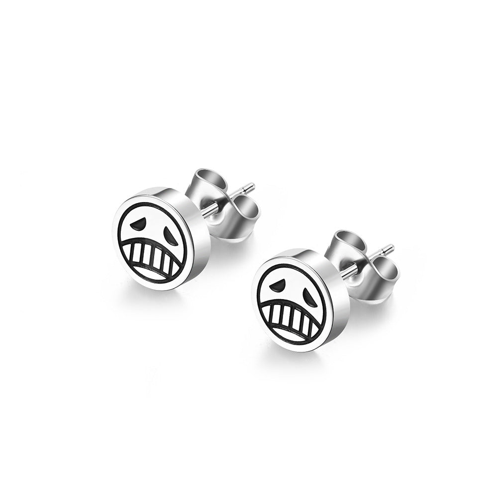 Crying Smiley Face Earrings GiftBB.com