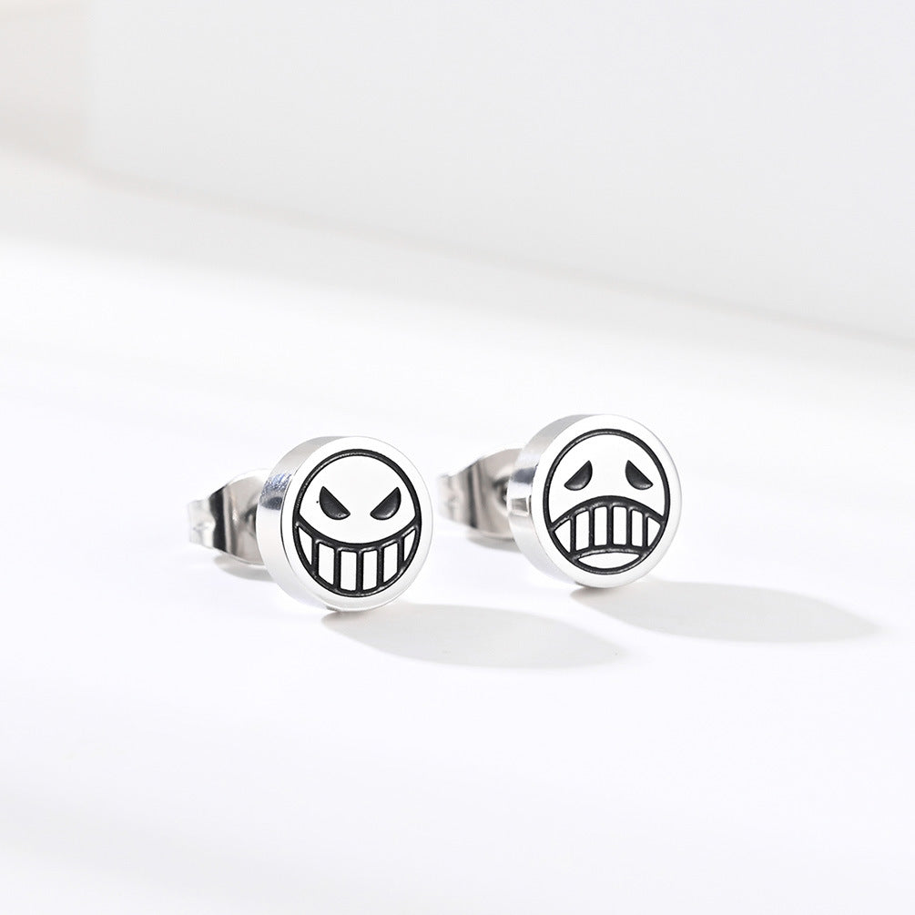 Crying Smiley Face Earrings GiftBB.com