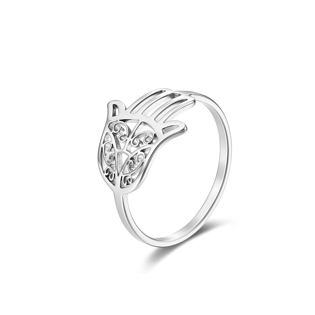 Evil Protection Hand of Hamsa Ring GiffBB.com