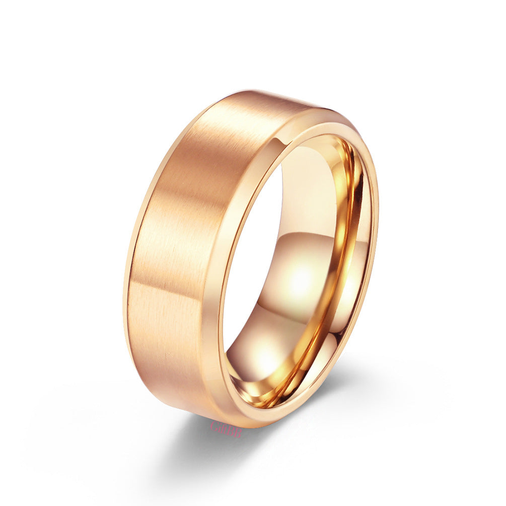Fashion Simple Titanium Steel Ring GiftBB.com