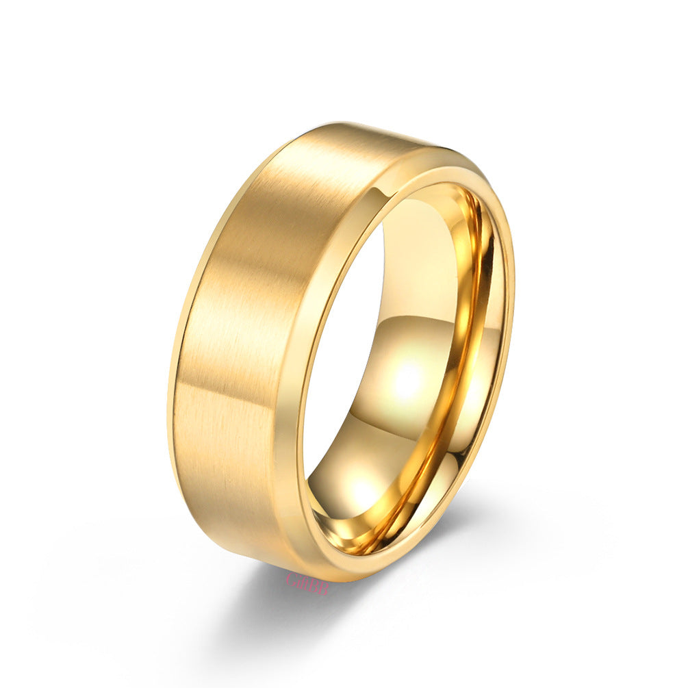 Fashion Simple Titanium Steel Ring GiftBB.com
