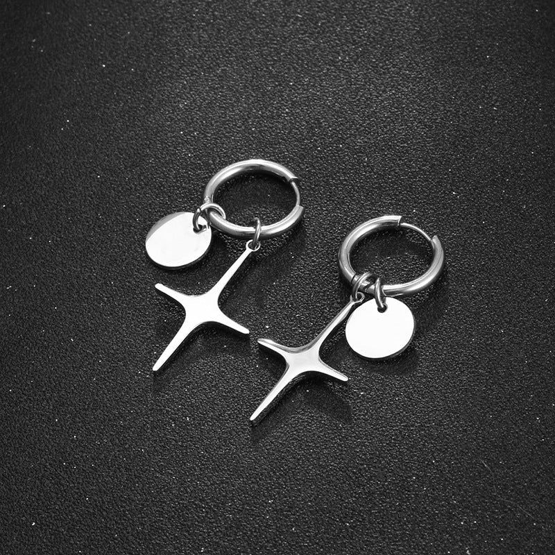Four Pointed Star Earrings GiftBB.com