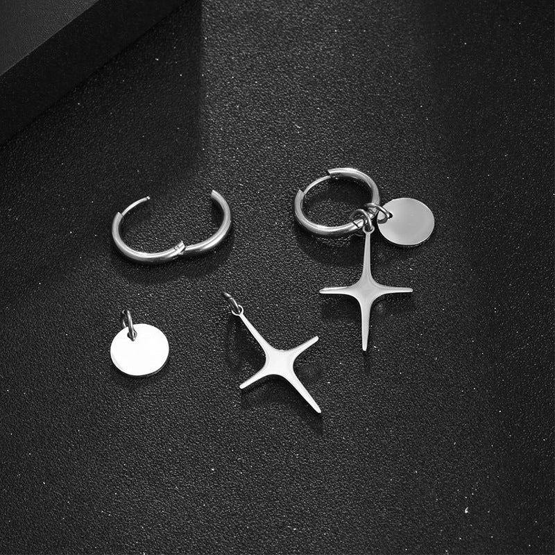 Four Pointed Star Earrings GiftBB.com