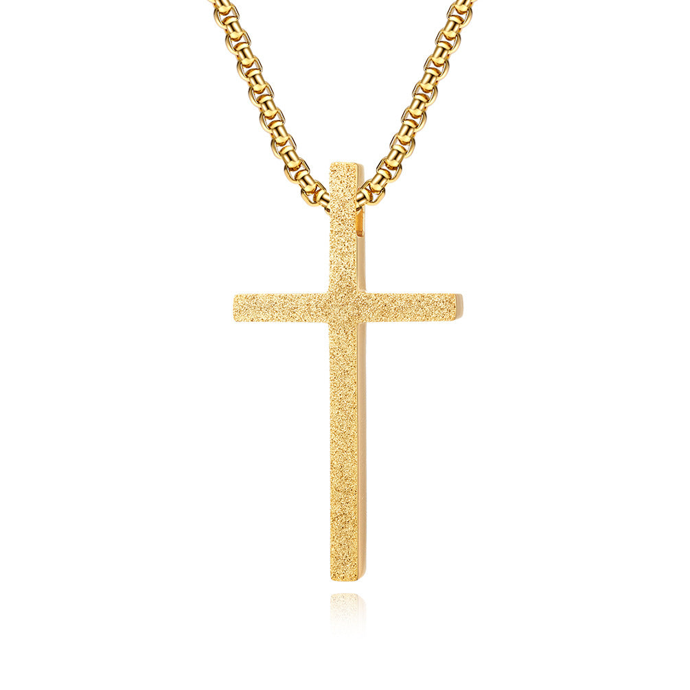 Frosted Cross Pendant GiftBB.com