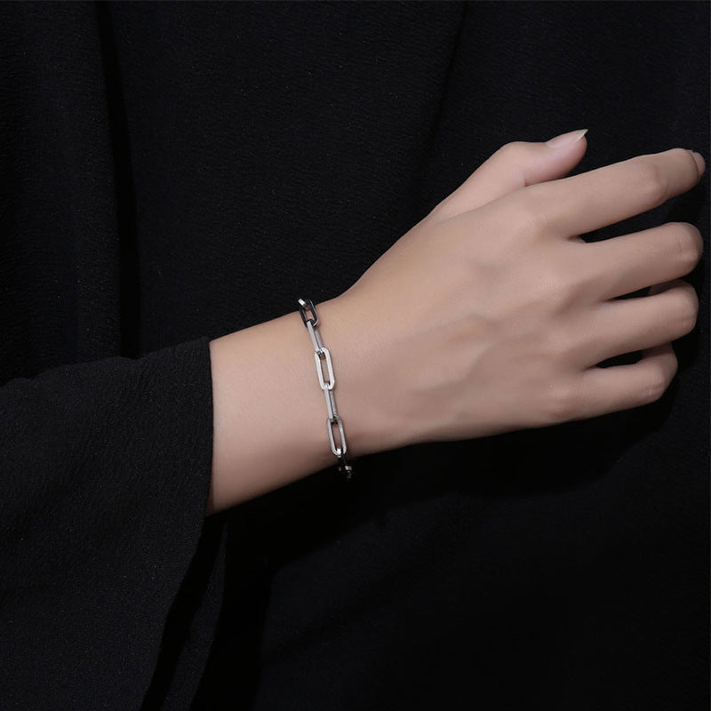 Geometric Square Link Punk Bracelet GiftBB.com