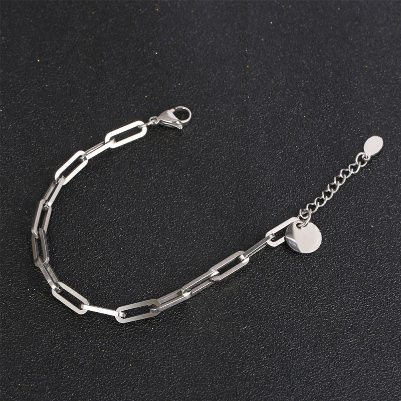 Geometric Square Link Punk Bracelet GiftBB.com
