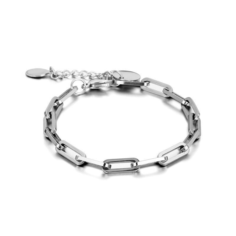 Geometric Square Link Punk Bracelet GiftBB.com