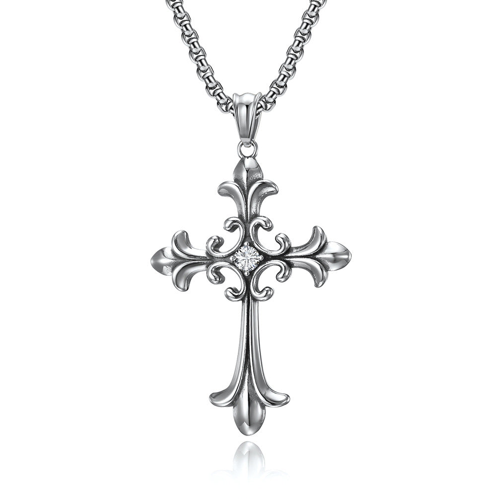 Gothic Cross Diamond Pendant GiftBB.com