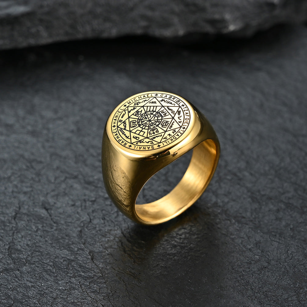 Heptagram Rune Ring GiftBB.com