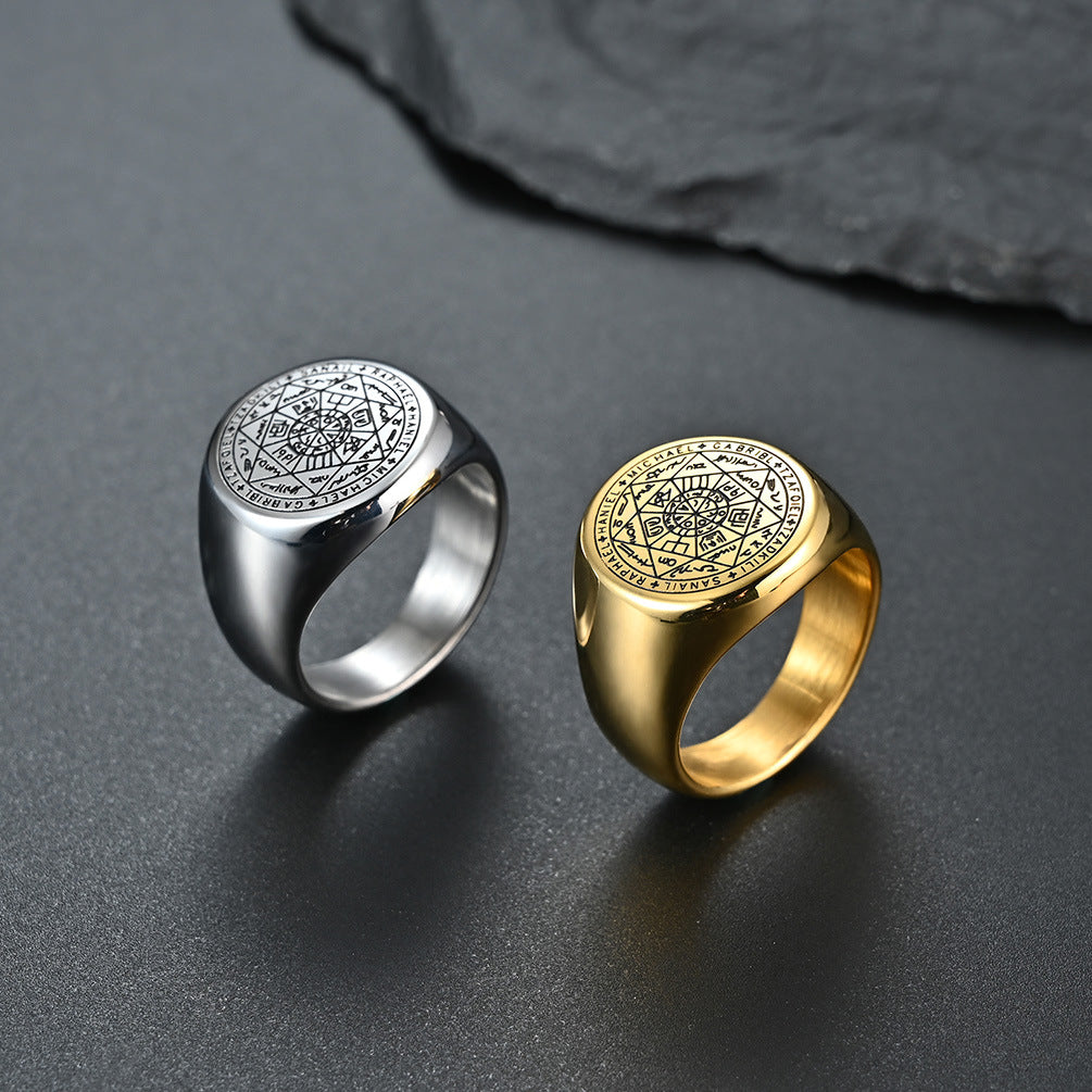 Heptagram Rune Ring GiftBB.com