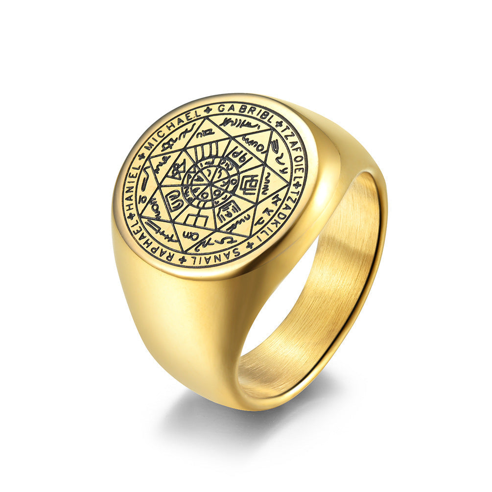 Heptagram Rune Ring GiftBB.com