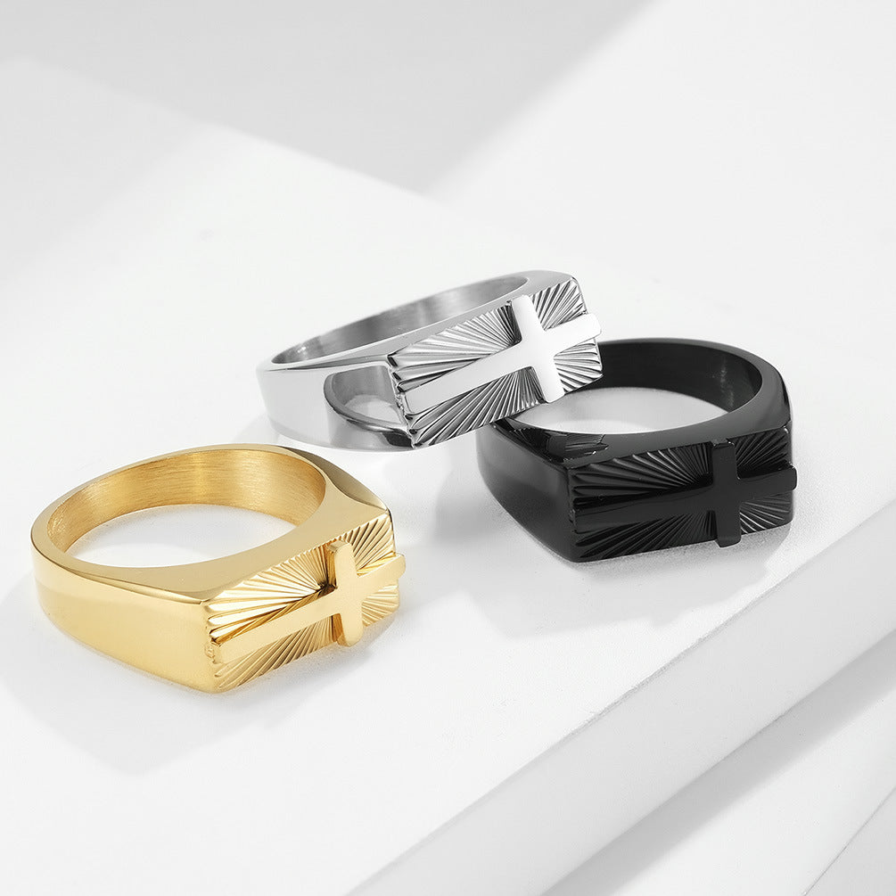 Holy Light Cross Ring GiftBB.com