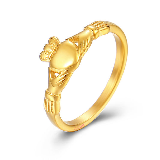 Irish Claddagh Love Heart Couple Ring - GiftBB.com