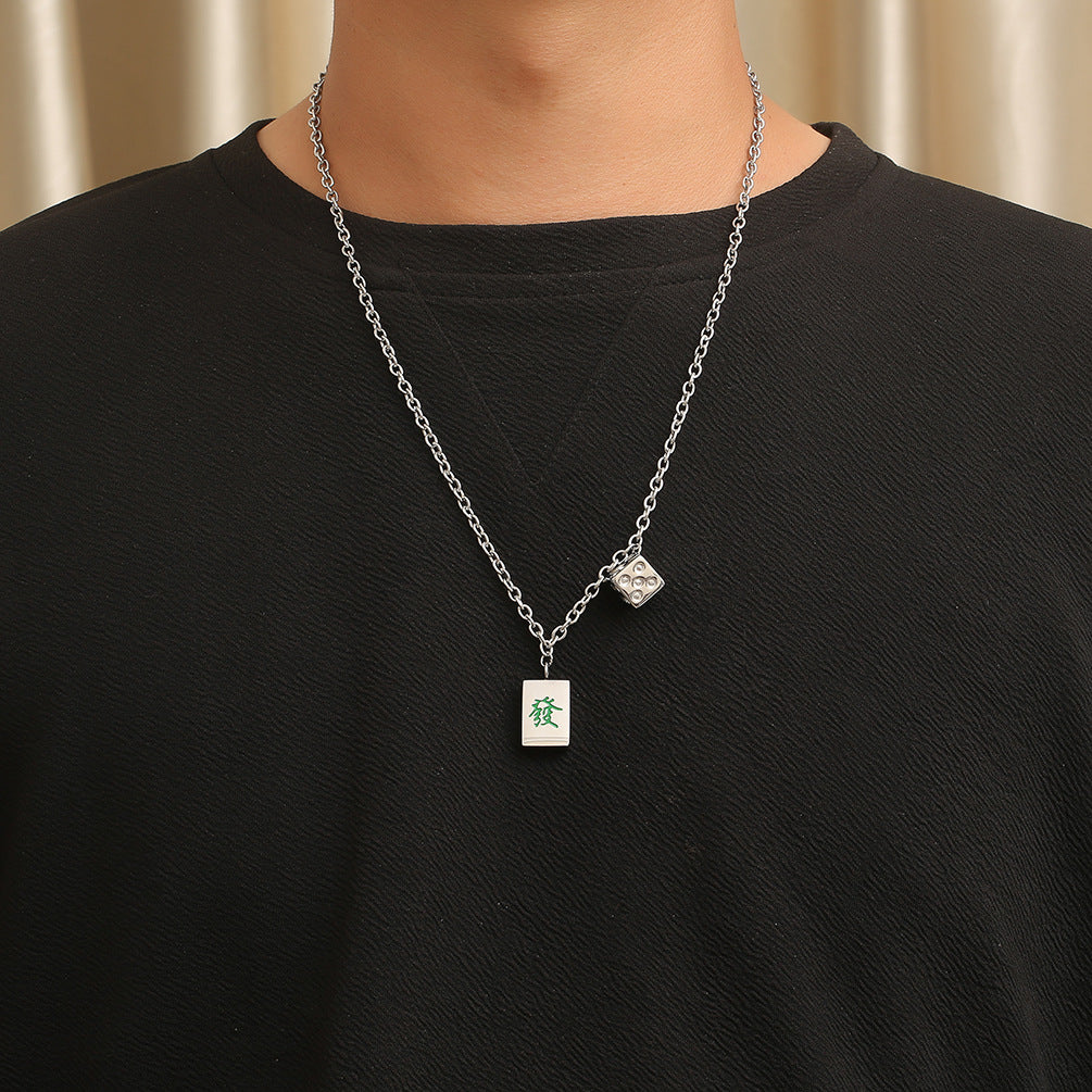 Mahjong Dice Necklace GiftBB.com