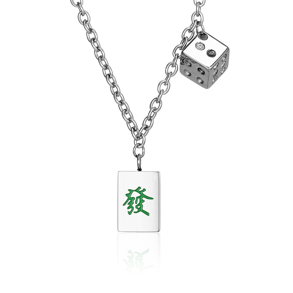 Mahjong Dice Necklace GiftBB.com