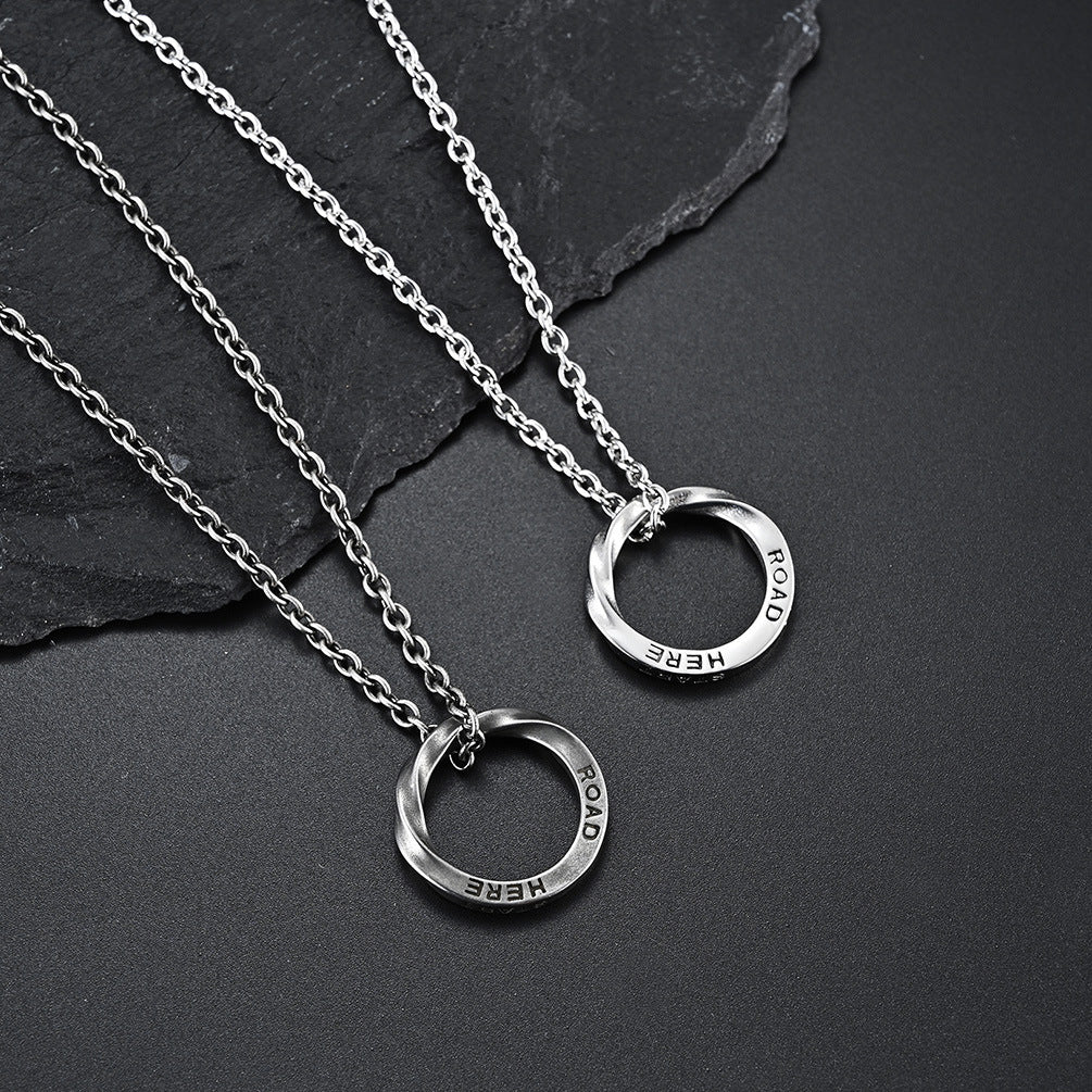 Mobiusband Geometric Necklace GiftBB.com