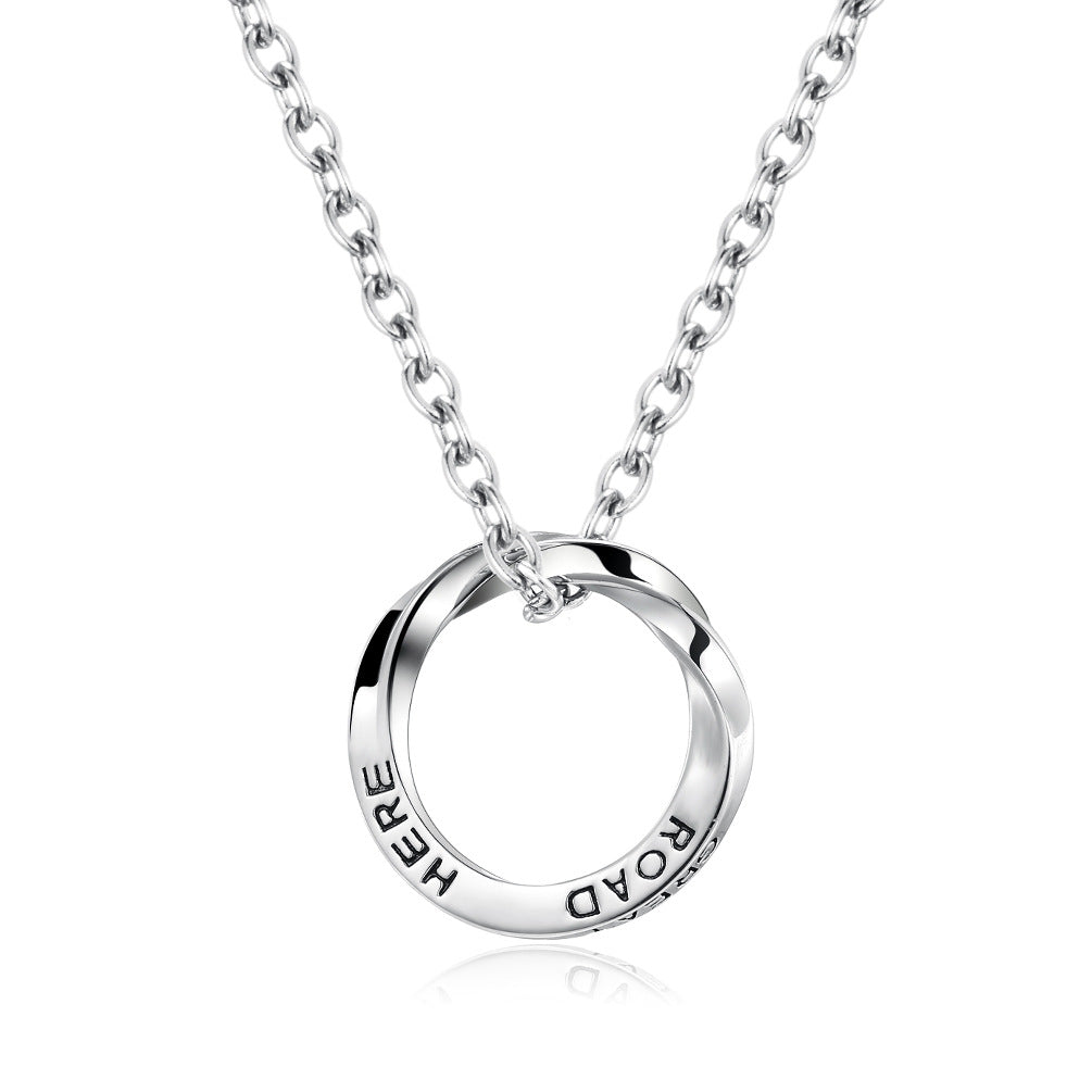 Mobiusband Geometric Necklace GiftBB.com