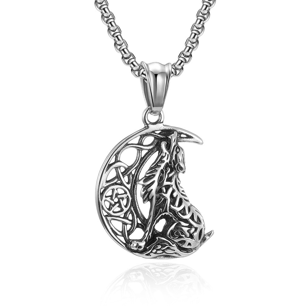 Nordic Celtic Wolf Necklace GiftBB.com