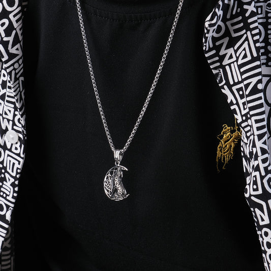 Nordic Celtic Wolf Necklace GiftBB.com