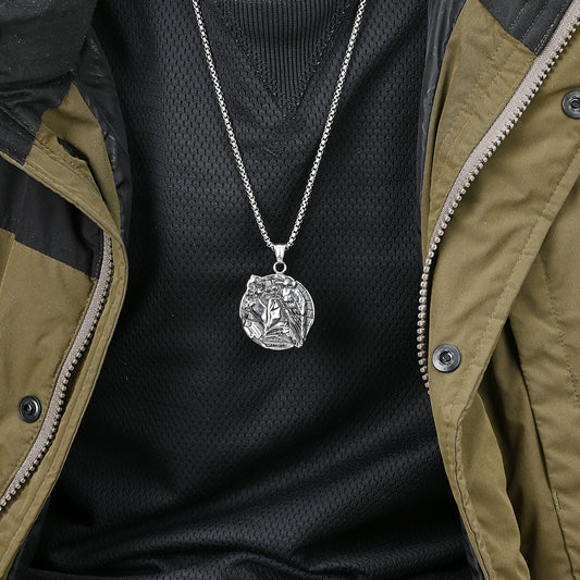 Nordic Viking Raven Necklace GiftBB.com