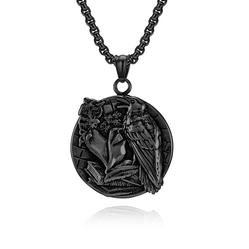 Nordic Viking Raven Necklace GiftBB.com