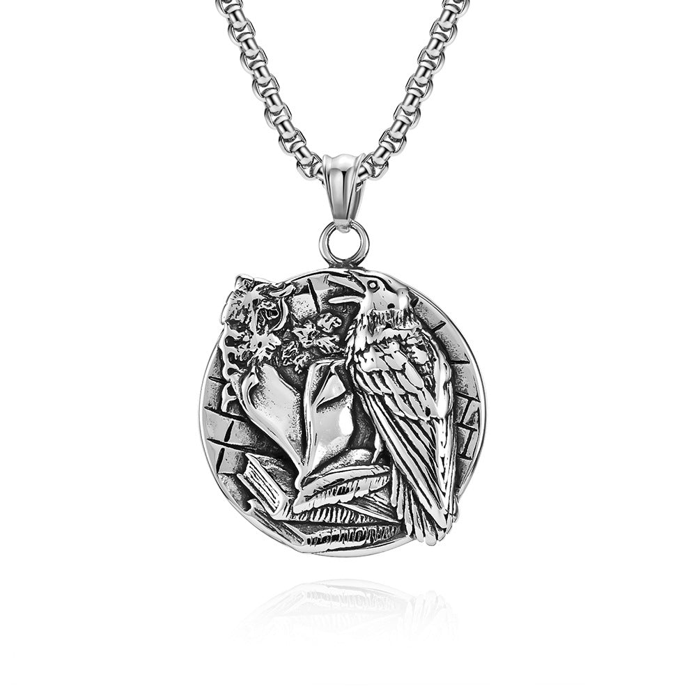 Nordic Viking Raven Necklace GiftBB.com