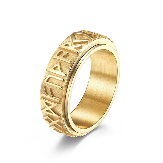 Norse Viking Rune Spinning Ring GiftBB.com