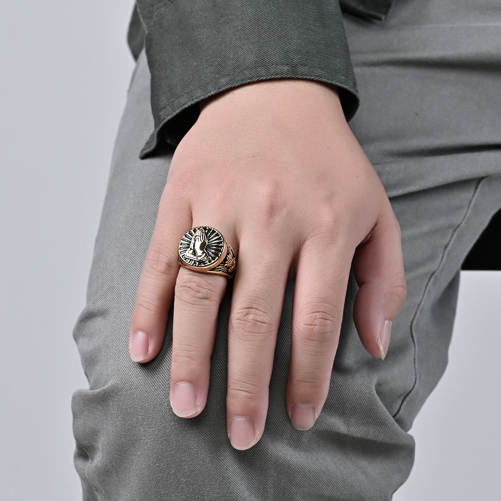 Praying Hands Ring GiftBB.com